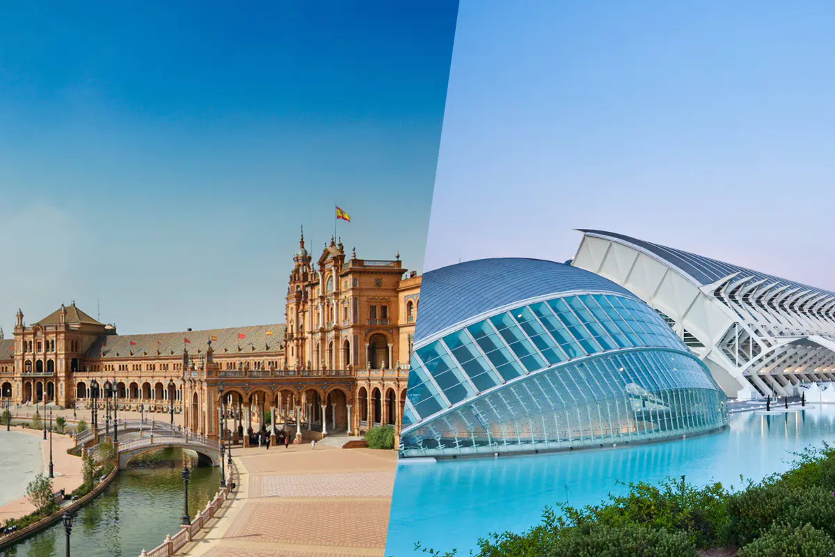 Madrid + Sevilla + Valencia · 7 días